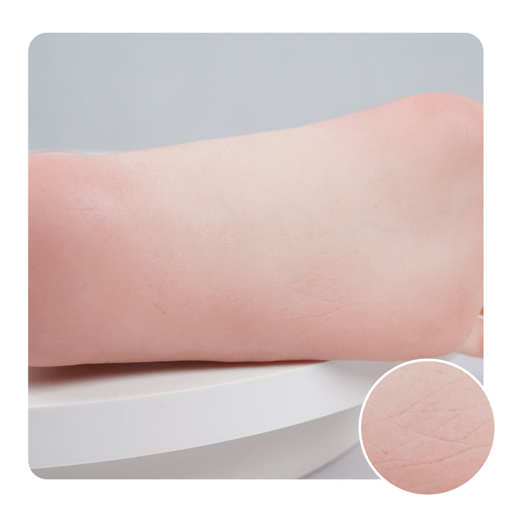 Soft Silicone Lifesize Female Mannequin Foot with Nail Shoes Jewelry Sock Display