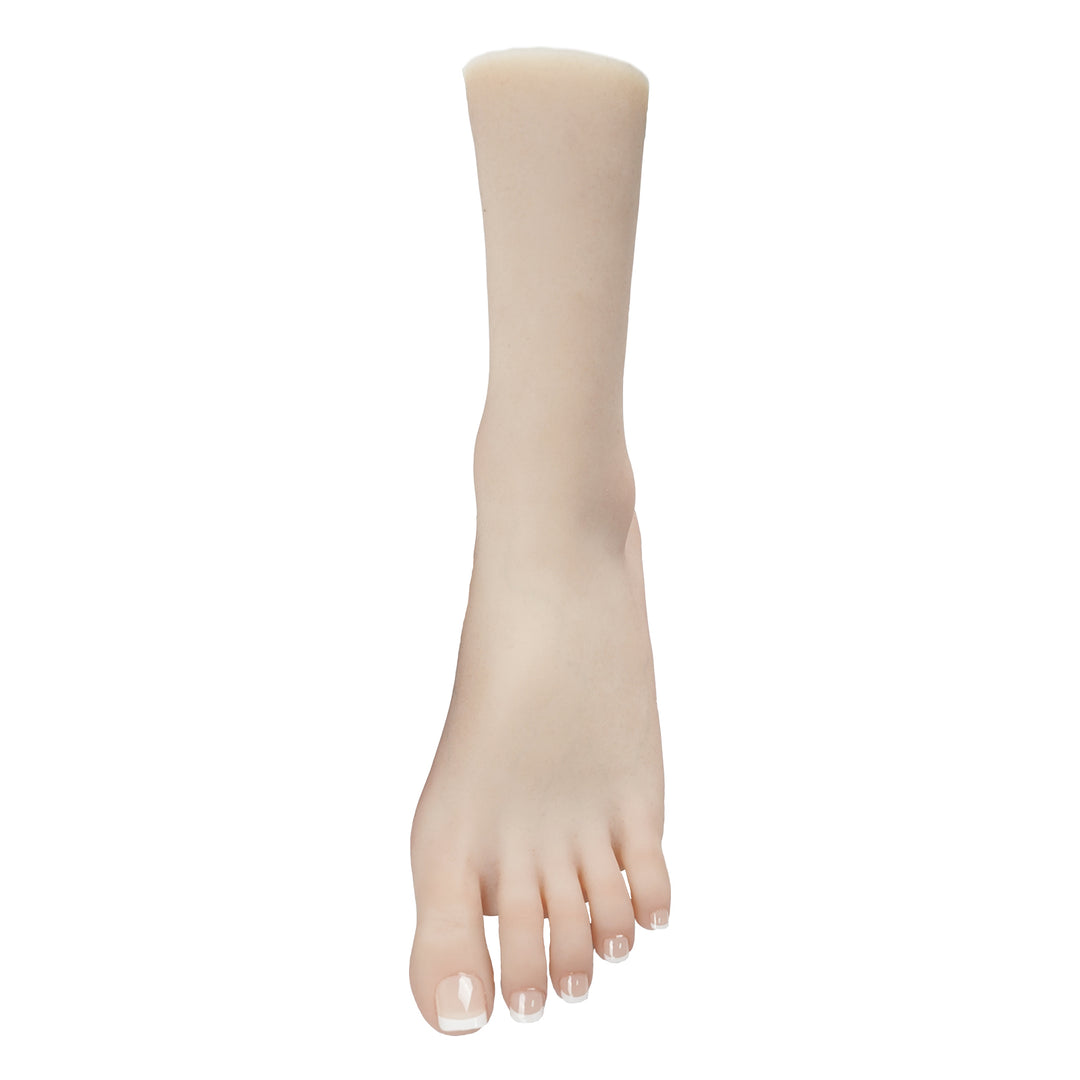 Soft Silicone Lifesize Female Mannequin Foot with Nail Shoes Jewelry Sock Display