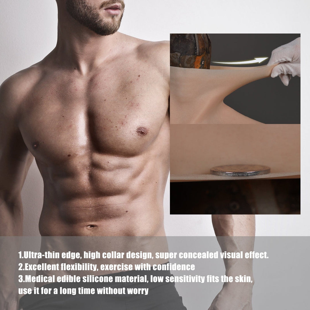 Silikon-Muskel-Mann-Anzug mit feinem Make-up