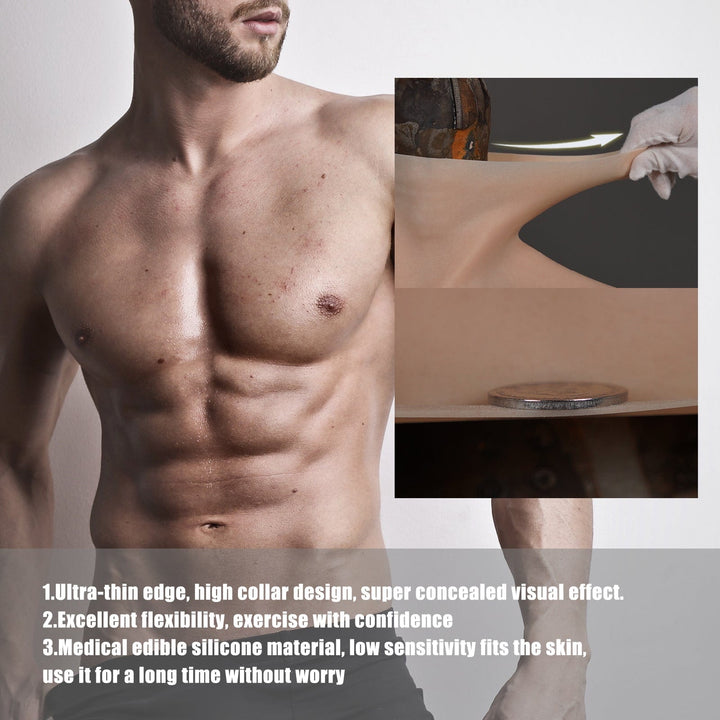 Silikon-Muskel-Mann-Anzug mit feinem Make-up