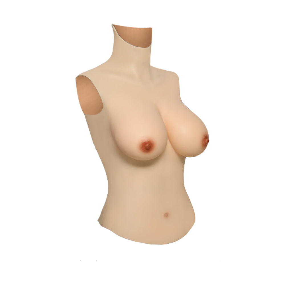 C-Cup bis G-Cup Langer Silikon Brustharnisch 5G