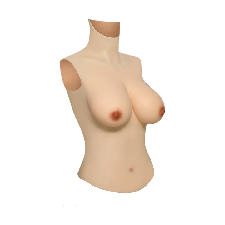 C-Cup bis G-Cup Langer Silikon Brustharnisch 5G