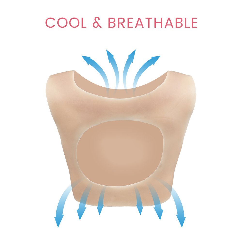 B-G Cup Hollow Back Silicone Breast Plate