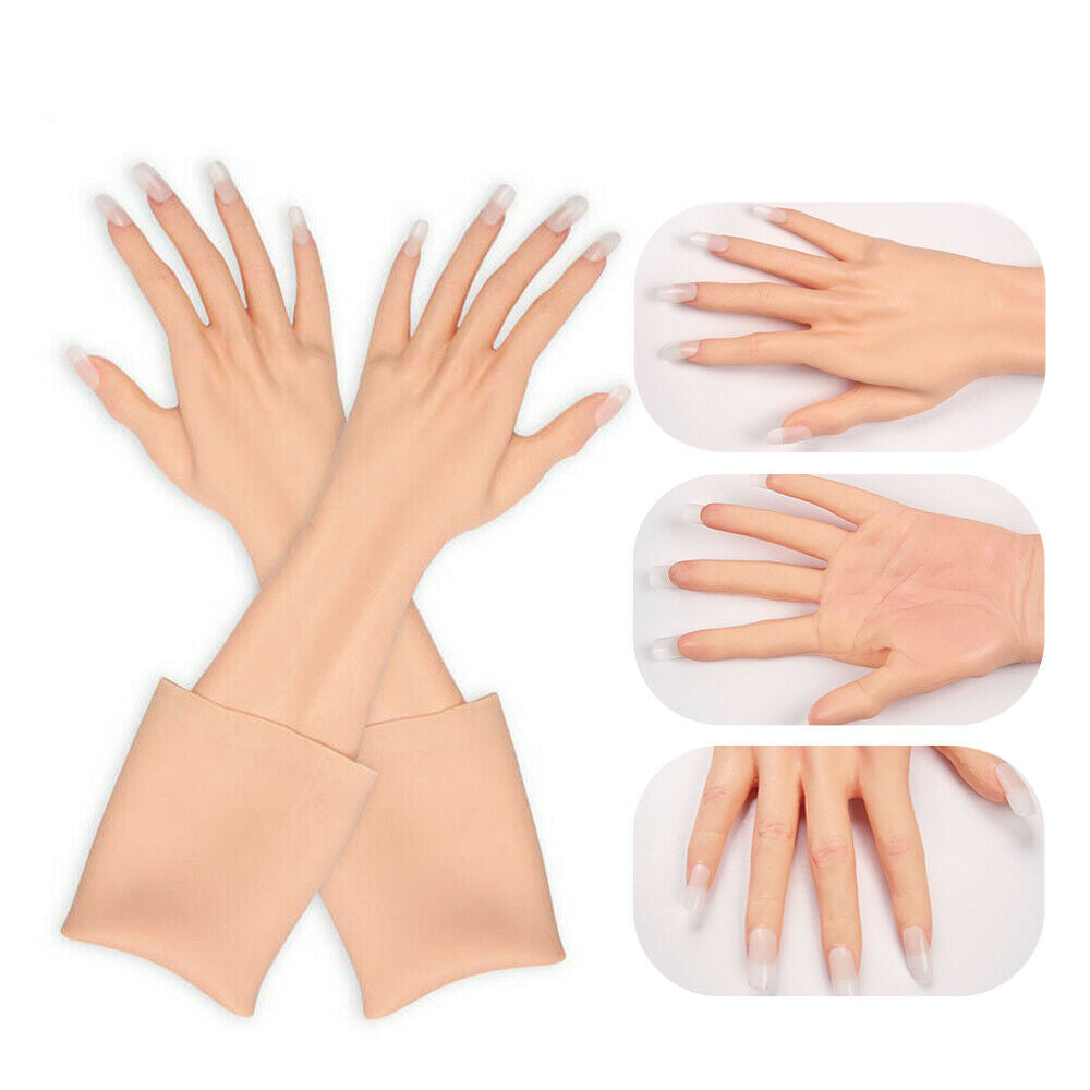 Hautstruktur-Silikon-Handschuhe mit Nagel