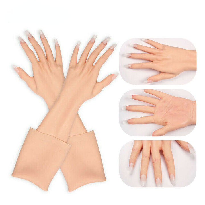 Hautstruktur-Silikon-Handschuhe mit Nagel