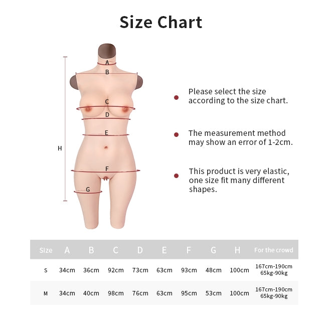 DG Cup Halblanger Silikon-Bodysuit 4G