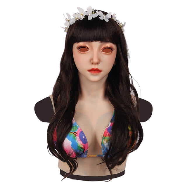 Emily mit E-Cup-Brust-Silikon-Kopfmaske 7G