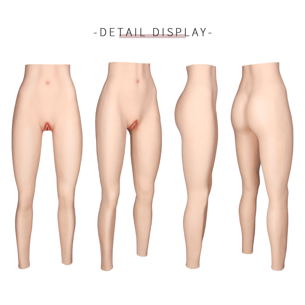Knöchellange Silikon-Vaginalhosen 8G