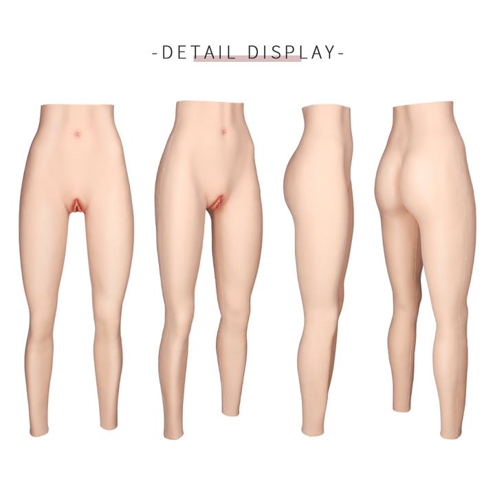 Knöchellange Silikon-Vaginalhosen 8G