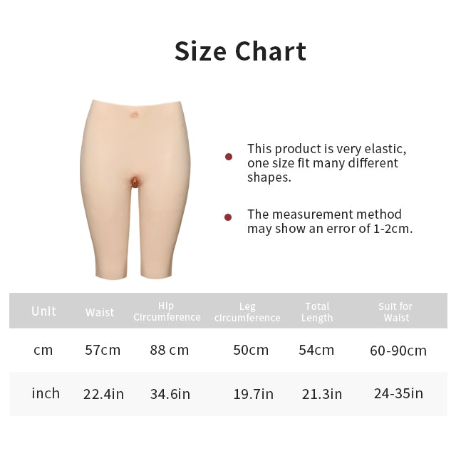 Silikon-Vaginalhose mit halber Länge Hüftenhancer 2G