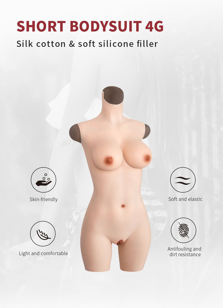 G Cup Half-length Silicone Bodysuit 4G