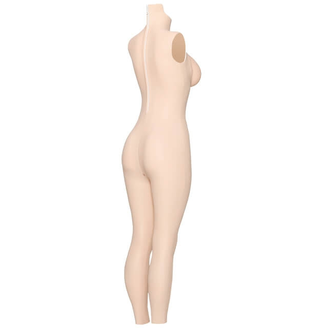 D Cup Silicone Bodysuit with Back Zipper 4G