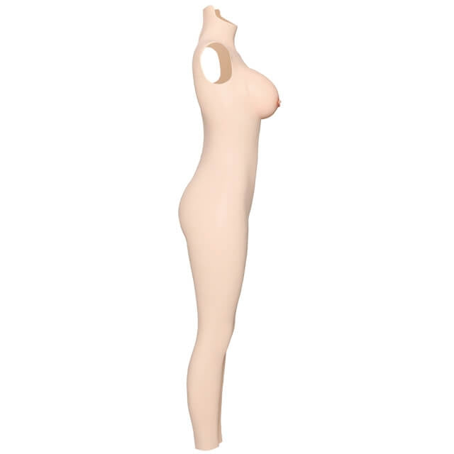 D Cup Silicone Bodysuit with Back Zipper 4G