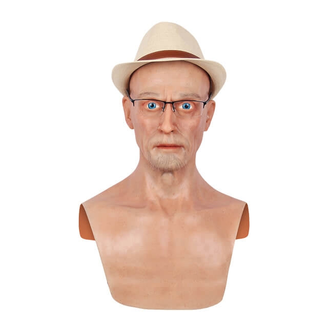 Charles Silikon-Kopfmaske für alte Männer