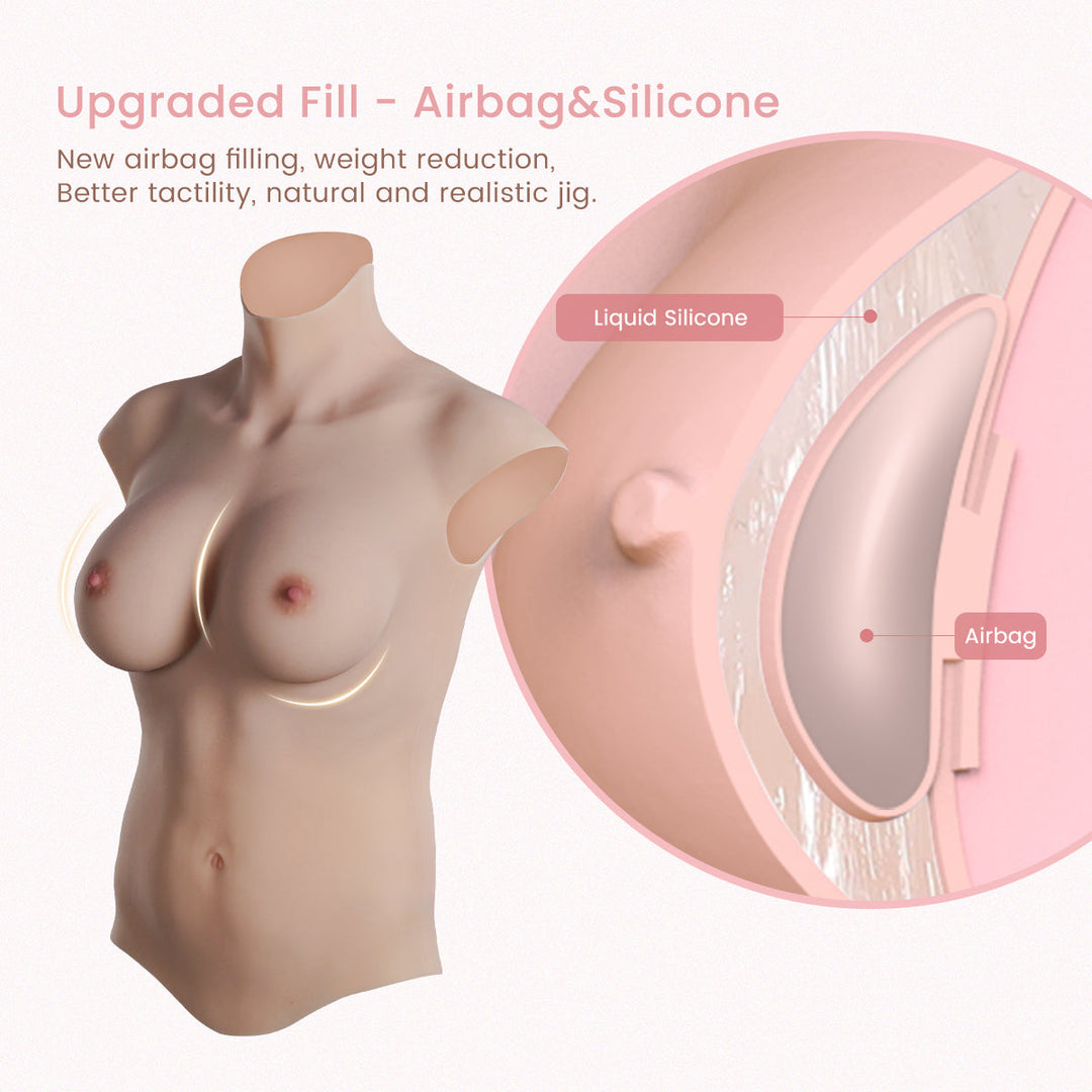 CE Cup Lange Brustprothesen Airbag &amp; Silikonfüllung 8G