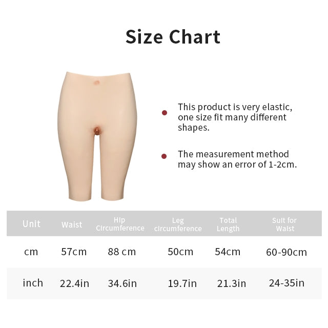Silikon-Vaginalhose mit halber Länge Hüftenhancer 2G