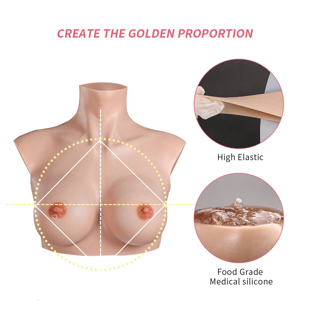 BG Cup Verbesserte realistische Silikon-Brustplatte