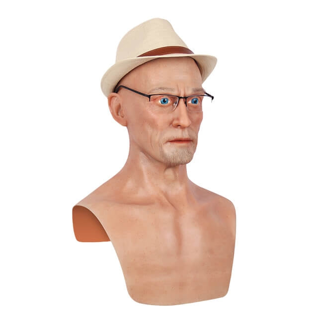 Charles Silikon-Kopfmaske für alte Männer